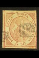 NAPLES 1858 50gr Brownish Red, Sass 14, Fine Used With Just Clear To Ample Margins All Round, Clear Impression And... - Unclassified