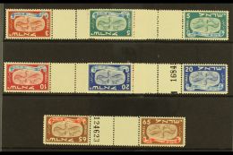 1848 New Year Set Of Horizontal Gutter Pairs, Bale 10/14a, Mint Never Hinged. (5) For More Images, Please Visit... - Sonstige & Ohne Zuordnung