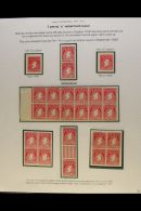 1940-46 MAP DEFINITIVES A Fine Mint (or Mostly Never Hinged Mint) Study Collection Written Up On Pages, Includes... - Other & Unclassified