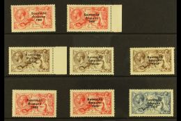 1925-28 MINT SEAHORSE SELECTION Presented On A Stock Card. Includes Two Examples (one Marginal) Of "Narrow Date",... - Other & Unclassified