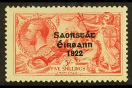 1925-28 5s Rose-carmine Seahorse With 'Narrow Date' Overprint, SG 84, Very Fine Mint, Fresh. For More Images,... - Sonstige & Ohne Zuordnung