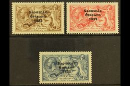 1922 2s 6d, 5s And 10s 3 Line Ovpt By Thom, SG 64/6, Very Fine And Fresh, Well Centered Mint Set. (3 Stamps) For... - Other & Unclassified