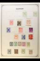 BARWANI 1921-38 Mostly Mint Collection On An Old Album Page, Includes 1921 ½a Green X2, 1923 ¼a... - Andere & Zonder Classificatie