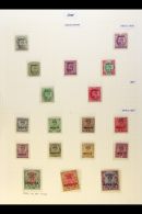 JIND OFFICIALS 1885-1940 MINT COLLECTION In Hingeless Mounts On Leaves, Many Stamps Are Never Hinged,  Inc A Few... - Sonstige & Ohne Zuordnung