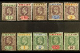 1902 1902 Complete Definitive Set, SG 57/66, Fine Mint. (10 Stamps) For More Images, Please Visit... - Grenade (...-1974)