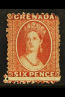 1861-62 6d Lake-red, No Wmk, Perf 11 To 12½, SG 3a, Mint Part OG. Cat £750 For More Images, Please... - Grenade (...-1974)