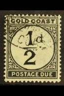 1923 Postage Due ½d Black, SG D1, Fine Cds Used.  For More Images, Please Visit... - Goldküste (...-1957)