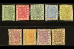 1884-91 Complete Set, SG 11/19a, Very Fine Mint, Fresh. (9 Stamps) For More Images, Please Visit... - Costa D'Oro (...-1957)