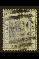 1876-84 1d Blue WATERMARK INVERTED Variety, SG 5w, Used. For More Images, Please Visit... - Gold Coast (...-1957)