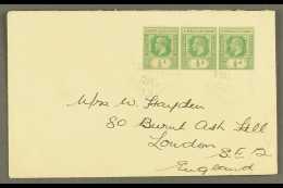 OCEAN ISLAND 1938 Cover Bearing KGV ½d X3 Cancelled With Two Light & Clear Strikes Of "Gilbert &... - Gilbert- En Ellice-eilanden (...-1979)