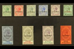 1912-24 KGV Multi CA Wmk "SPECIMEN" Opt'd Complete Set, SG 76s/85s, Fine Mint (10 Stamps) For More Images, Please... - Gibraltar