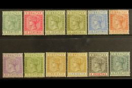 1889-96 Spanish Currency Complete Set, SG 22/33, Fine Mint, The 20c Olive-green No Gum. (12 Stamps) For More... - Gibilterra