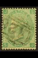 1865-73 GB 1s Green On Thick Paper, Wmk Emblems (SG 101b) Light "A26" Cancellation & Very Well- Centered. For... - Gibraltar
