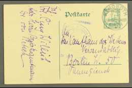 SOUTH WEST AFRICA 1913 (10 Sep) 5pf Post Stat Card To Berlin Showing A Fine "REHOBOTH" Cds Postmark, Full Message... - Altri & Non Classificati