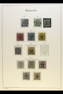 HANOVER 1850-65 Clean Used Collection On Lighthouse Printed Album Pages, Includes 1850 1sgr Imperf (four Margins),... - Other & Unclassified