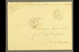 BENIN 1892 Cover To Bordeaux, France With M/s "Corps Expeditionnaire Du Dahomey" With "Correspce Militaire Porto... - Other & Unclassified
