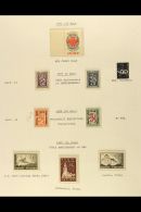 1917-1960 NEVER HINGED MINT COLLECTION In Hingeless Mounts On Leaves, ALL DIFFERENT, Inc 1918 Lion Set, 1928... - Other & Unclassified