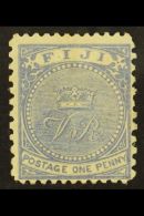 1886-88 1d Dull Blue, Perf 11¾ X 10, SG 51a, Fine Mint. For More Images, Please Visit... - Fidschi-Inseln (...-1970)