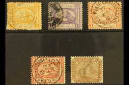 USED AT BEIRUT (SYRIA) 1867-71 5pa, 10pa, 1pi (2, Both Shades) & The 1879 5pa Each Cancelled At The Egyptian... - Other & Unclassified