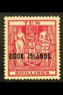 1936-44 10s Carmine Lake, SG 120, Never Hinged Mint For More Images, Please Visit... - Cookinseln