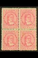 1893-1900 2½d Pale Rose Perf 11, SG 16, Fine Mint BLOCK Of 4, Fresh. (4 Stamps) For More Images, Please... - Cookeilanden