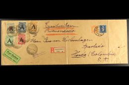 SCADTA 1926 (6 Apr) Large Registered Cover From Germany To Honda, Bearing Germany 20pf & 50pf Tied By... - Colombia