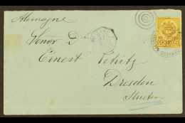 1890 COVER TO GERMANY Bearing 1890-91 10c Brown On Yellow Tied By Fine "CORREOS NACIONALES BOGOTA / OTT 20, 1890" ... - Kolumbien