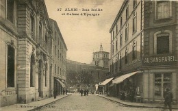 30  ALAIS  RUE ROLLIN  ET CAISSE D'EPARGNE - Alès