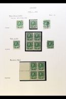 1922-31 SEMI SPECIALIZED "ADMIRALS" COLLECTION An Attractive Mint & Used Range Presented On Written Up Pages.... - Altri & Non Classificati