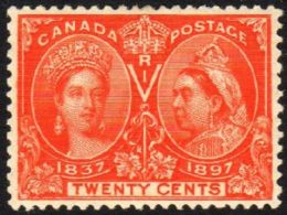 1897 20c Vermilion Jubilee, SG 133, Superb Well Centered Mint. For More Images, Please Visit... - Autres & Non Classés