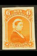 1868 6c Rose, Queen Victoria, As SG 39, Die Proof In Orange On India, Uni 35TC, Very Fine And Fresh. For More... - Sonstige & Ohne Zuordnung