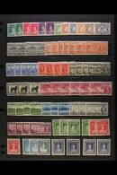 1937-1947 EXTENSIVE KGVI MINT COLLECTION Presented On Stock Pages. Includes A Complete "Basic" Collection Plus... - Other & Unclassified