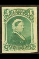 1868 3c Vermilion, Queen Victoria, As SG 36, Die Proof In Dark Green On India, Uni 33TCi, Very Fine And Fresh. For... - Autres & Non Classés