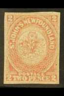 1862-64 2d Rose- Lake Imperf, SG 17, Fine Unused With 4 Small Neat Margins. For More Images, Please Visit... - Autres & Non Classés