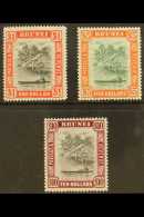 1947-51 $1, $5 & $10 Top Values, SG 90/92, Never Hinged Mint (3 Stamps) For More Images, Please Visit... - Brunei (...-1984)
