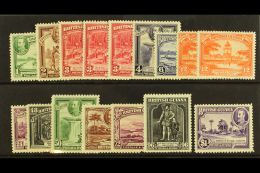 1934-51 Pictorial Definitives Complete Set With All Additional 3c And 12c Perf Variants, SG 288/300, Fine Mint.... - Guyane Britannique (...-1966)