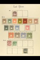 1890-1919 ALL DIFFERENT COLLECTION On Leaves, Mint Or Used, Inc 1890 ½a On 1d (trimmed Perfs), 1890-95 Most... - Afrique Orientale Britannique