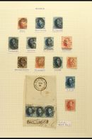 1851 - 1866 CANCELLATION COLLECTION Fine Used Collection On Pages With Good Range Of 1851- 1861 Imperfs With A... - Autres & Non Classés