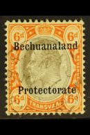 POSTAL FISCAL 1910 6d Black & Brown-orange Overprint On Transvaal, SG F1, Fine Used With "Mafeking /... - Autres & Non Classés