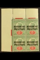 1897-1902 2d Grey-green & Carmine Overprint, SG 62, Superb Mint (all Stamps Never Hinged) Top Left Corner... - Sonstige & Ohne Zuordnung