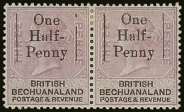 1888 ½d On 3d Pale Reddish Lilac And Black, SG 29, Superb Mint Pair. For More Images, Please Visit... - Other & Unclassified
