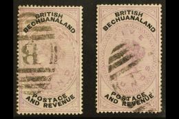 1888 £1 Lilac & Black And £5 Lilac & Black, SG 20/21, Used, Possibly Cleaned. Nice Lookers! (2... - Autres & Non Classés