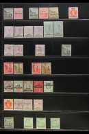 1885-1949 FINE MINT COLLECTION On Stock Pages, ALL DIFFERENT, Inc 1885-85 ½d & 3d And Wmk Anchor Set To... - Autres & Non Classés