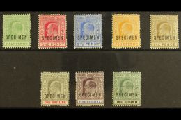 1902-06 Ed VII Set To £1 Plus 1906 ½d Green, Overprinted "Specimen", SG 62s-70s, 71s, Very Fine And... - Autres & Non Classés