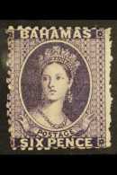 1863-77 6d Deep Violet, Wmk Crown CC REVERSED, Perf.12½, SG 31x, Fine, Never Hinged Mint, BP Basel... - Other & Unclassified