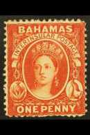 1863-77 1d Scarlet-vermilion, Wmk Crown CC, Perf.14, SG 33, Never Hinged Mint, BP Basel Certificate Accompanies.... - Autres & Non Classés