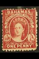 1863-77 1d Carmine-lake, Wmk Crown CC, Perf.12½, SG 21, Fine, Never Hinged Mint, BP Basel Certificate... - Other & Unclassified