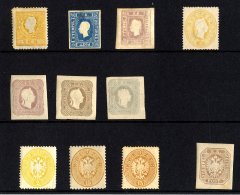1884 OFFICIAL REPRINTS A Useful Group On A Stockcard Of Fine Mint Or Unused Issues, We See A 2k Yellow/orange (Mi... - Autres & Non Classés