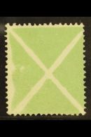 1858-59 St Andrew's Cross (Andreaskreuze) Green Large Size Type I (see Note After SG 27), Very Fine Unused No Gum,... - Other & Unclassified