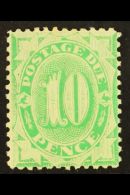 POSTAGE DUE 1902-04 10d Emerald-green, Perf 11½, 12, SG D18, Fine Mint. For More Images, Please Visit... - Autres & Non Classés